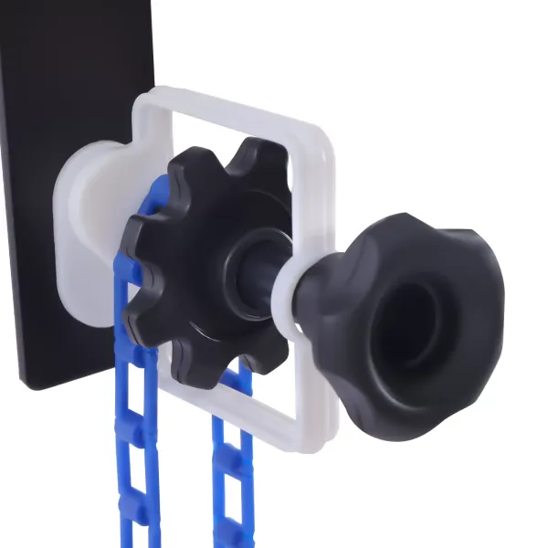 3 Roller Photography Wall Mount Manual Background Support System, Including Six Expansion Bars, Three Chains