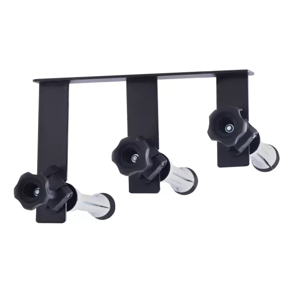 3 Roller Photography Wall Mount Manual Background Support System, Including Six Expansion Bars, Three Chains