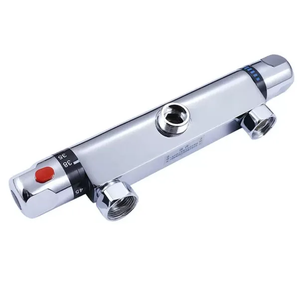 Thermostatic shower mixer - Surface mounting - 20 to 50°C - Chrome
