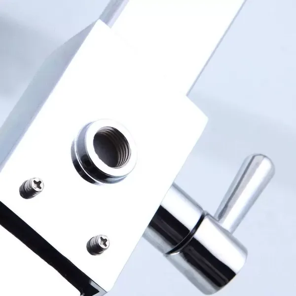 Thermostatic shower kit with shower head and shower head Chrome 40 cm