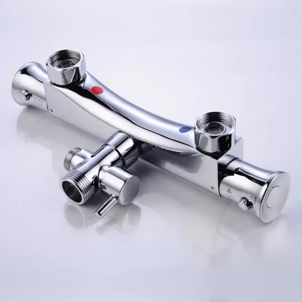 Thermostatic Shower Faucet Thermostatic Mixer Thermostatic Mixer With 38°c Safety Protection For Bathtub Material Brass Intelligent Temperature Control