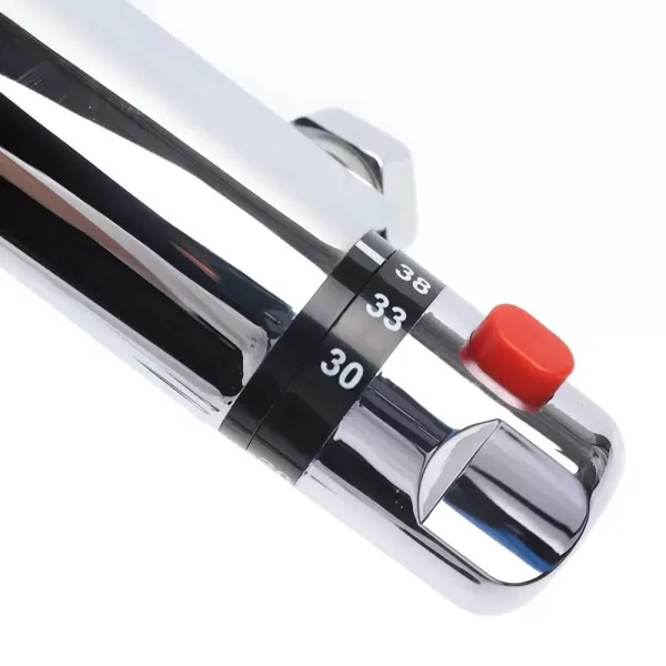 Thermostatic Shower Faucet Shower Mixer Faucet With Protection Button 38°c Safety Protection Thermostat ± 1,5 °c On-wall Mount