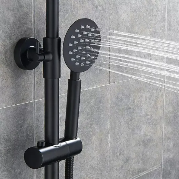 8 Inch Retro Black Bathroom Shower Faucet Shower System Rain Shower With Hand Shower 360° Rotatable Large Shower For Various Bathrooms Black 8 Inch Retro Black Bathroom Shower Faucet Shower System Rain Shower With Hand Shower 360° Rotatable Large Shower For Various Bathrooms Black