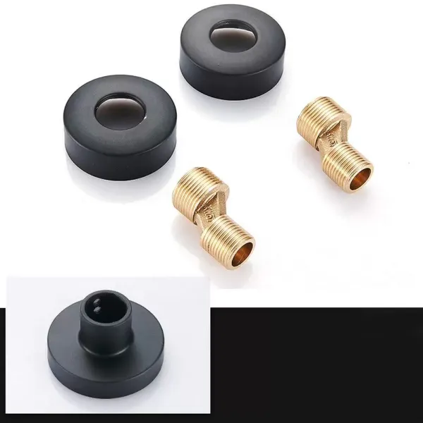 8 Inch Retro Black Bathroom Shower Faucet Shower System Rain Shower With Hand Shower 360° Rotatable Large Shower For Various Bathrooms Black