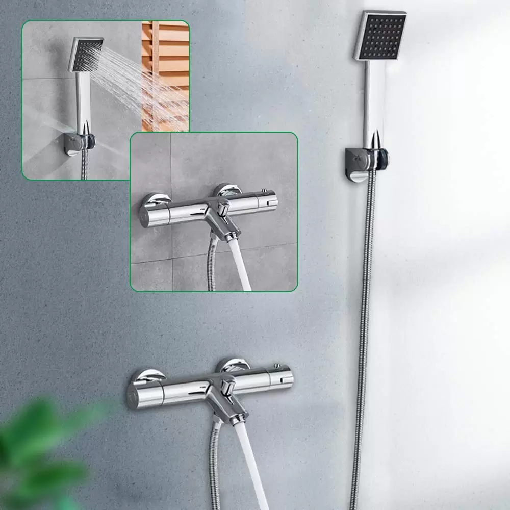 Brass Bathtub Tap Shower Set Bath Mixer with Hand Shower and Faucet Shower Set for Bathtub and Bathroom