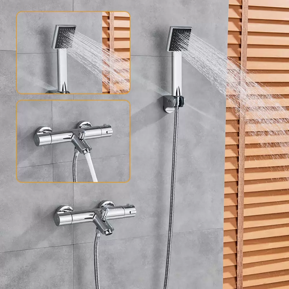 Brass Bathtub Tap Shower Set Bath Mixer with Hand Shower and Faucet Shower Set for Bathtub and Bathroom Brass Bathtub Tap Shower Set Bath Mixer with Hand Shower and Faucet Shower Set for Bathtub and Bathroom
