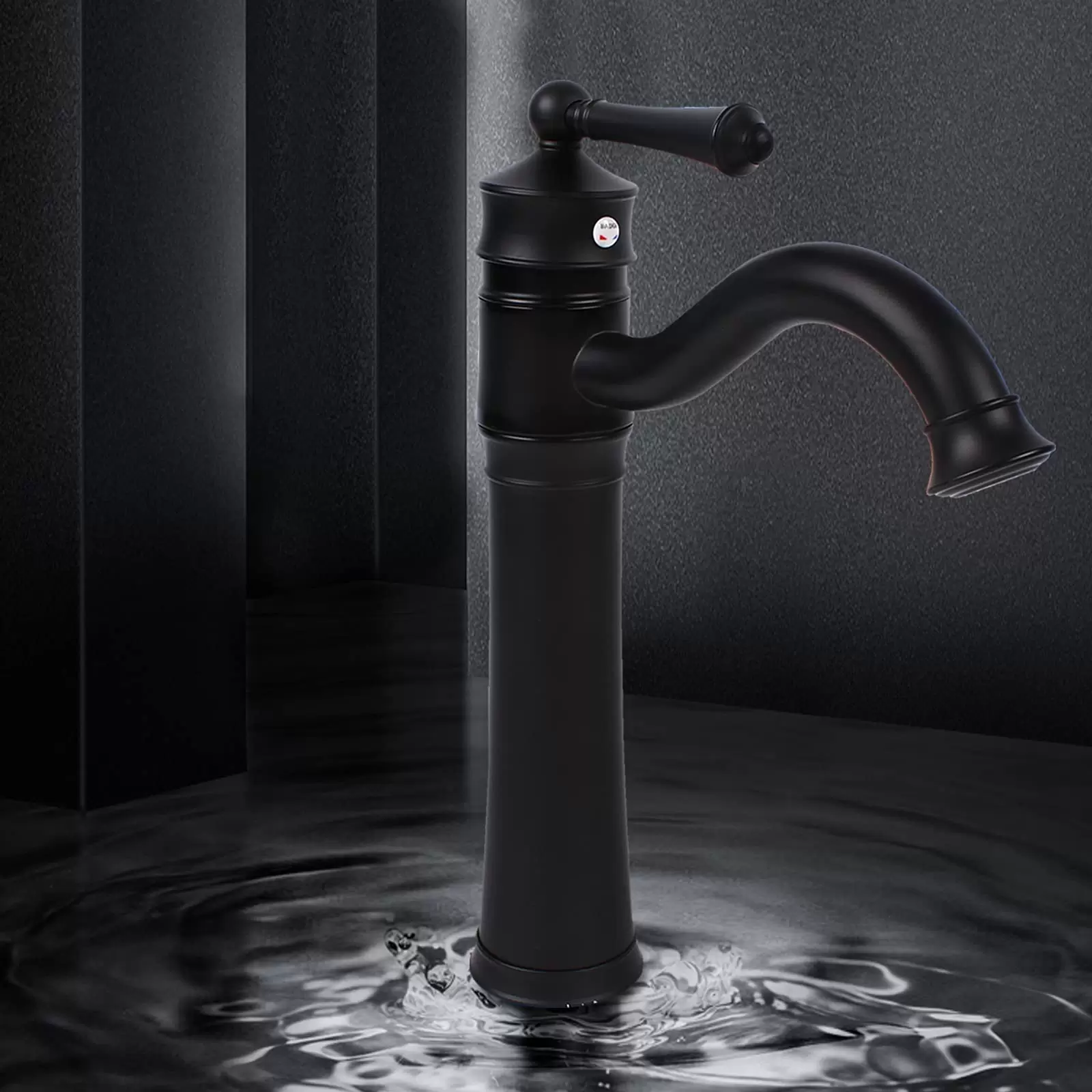 CNCEST Retro Faucet 360° Rotatable Black Single Lever Mixer Tap 34cm High Spout for Bathroom Kitchen 100% Brand New Long Service Life CNCEST Retro Faucet 360° Rotatable Black Single Lever Mixer Tap 34cm High Spout for Bathroom Kitchen 100% Brand New Long Service Life