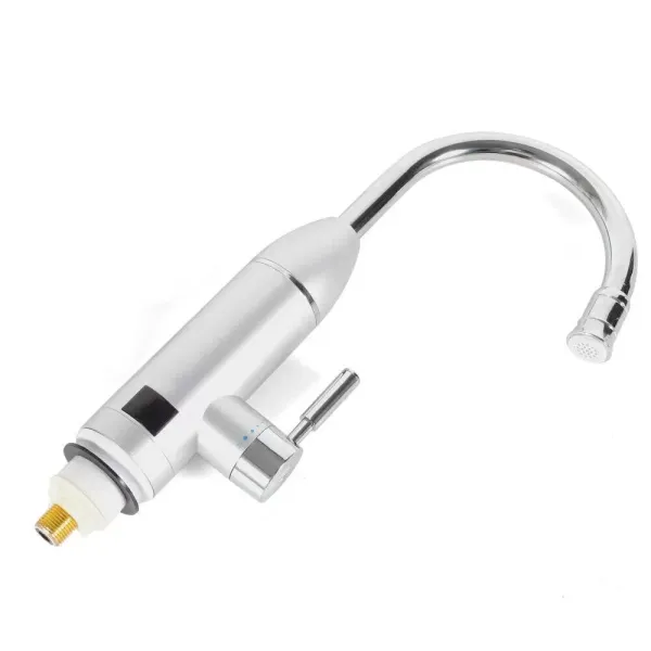 Electric Faucet With Instant Water Heater 3000 W - Stainless Steel - 360° Rotatable - Temperature Display Used In The Kitchen And Bathroom For Inlet Pipes