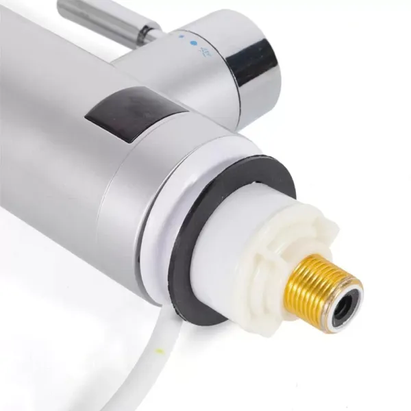 Electric Faucet With Instant Water Heater 3000 W - Stainless Steel - 360° Rotatable - Temperature Display Used In The Kitchen And Bathroom For Inlet Pipes
