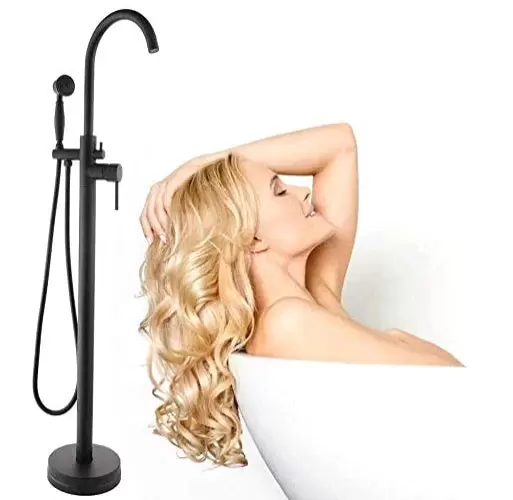 Shower Kit with Rain Shower - Freestanding Bathtub Faucet - Bathtub Faucets - Hand Shower Humanized Design Easy to Install Single Lever Handle Shower Kit with Rain Shower - Freestanding Bathtub Faucet - Bathtub Faucets - Hand Shower Humanized Design Easy to Install Single Lever Handle
