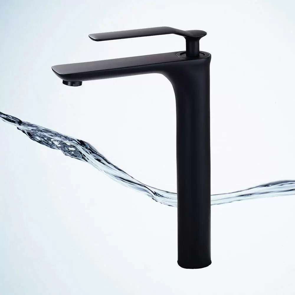 High Black Bathroom Faucet Bathroom Mixer Single Lever Mixer Solid Brass Bathroom Faucet Single Handle Matte Black Bathroom Sink Faucet Matte Black High Black Bathroom Faucet Bathroom Mixer Single Lever Mixer Solid Brass Bathroom Faucet Single Handle Matte Black Bathroom Sink Faucet Matte Black