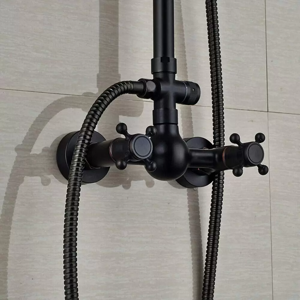 8" retro shower column - With shower head - Height adjustable from 80 to 120 cm 8" retro shower column - With shower head - Height adjustable from 80 to 120 cm