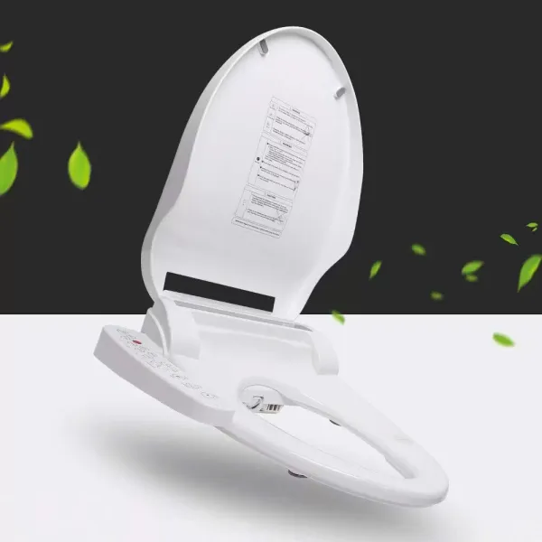 Electric Bidet Seat Smart Toilet Lid with Nozzle Heated Seat Bidet Attachment Toilet Seat White
