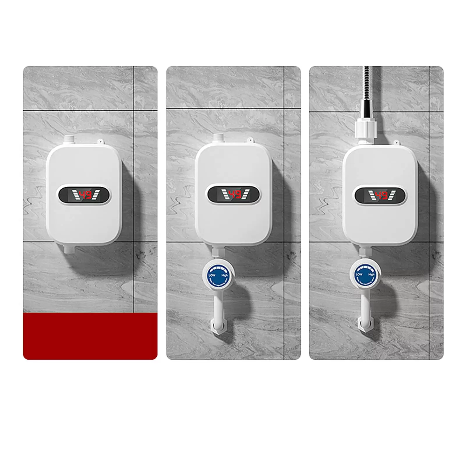 Mini Instant Hot Water Heater 3.5KW Electric Water Heater with Leakage Protection for Kitchen Bathroom Mini Instant Hot Water Heater 3.5KW Electric Water Heater with Leakage Protection for Kitchen Bathroom