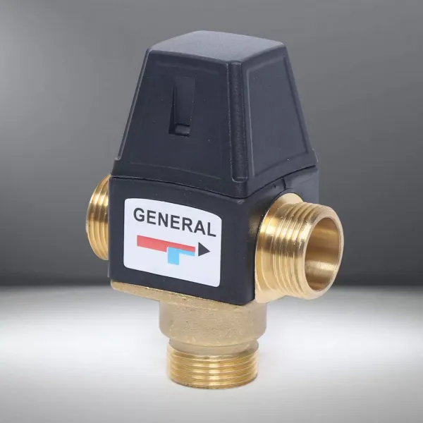 Thermostatic Mixing Valve 3-way Mixer Tap for Hot and Cold Water Anti-scald Protection Dn20 Thermostatic Head One-time Adjustment