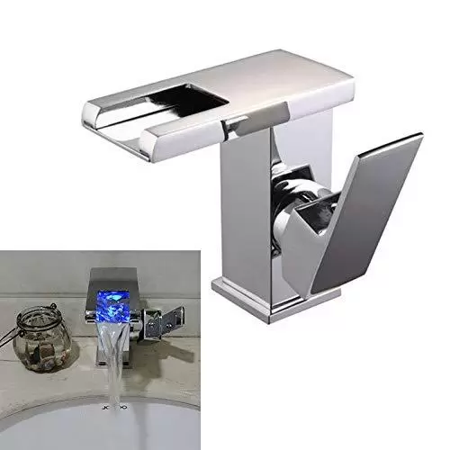 3 Color Changing LED Bathroom Mixer Tap
