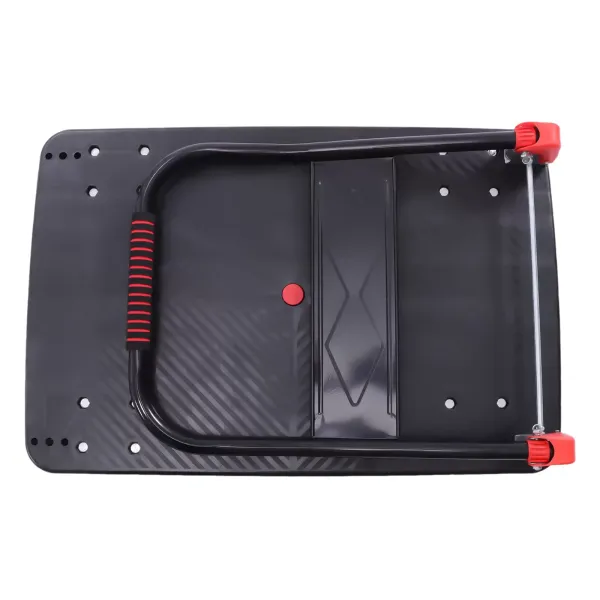 400kg Foldable Platform Transport Cart with Swivel Casters Quiet Car with Brakes Platform Trolley For Books Vegetables Flowers Buckets