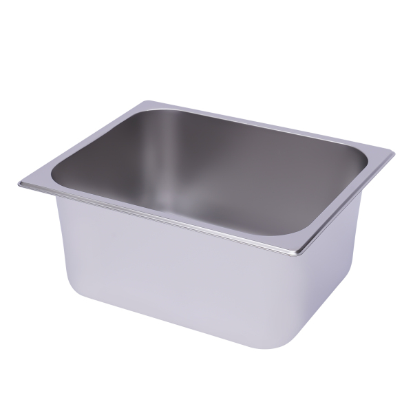 Steam Table Pans 6-Pack 6 Inch Deep Restaurant Steam Table Pans Commercial Hotel Pan Made of 201 Gauge Stainless Steel 201 Stainless Steel