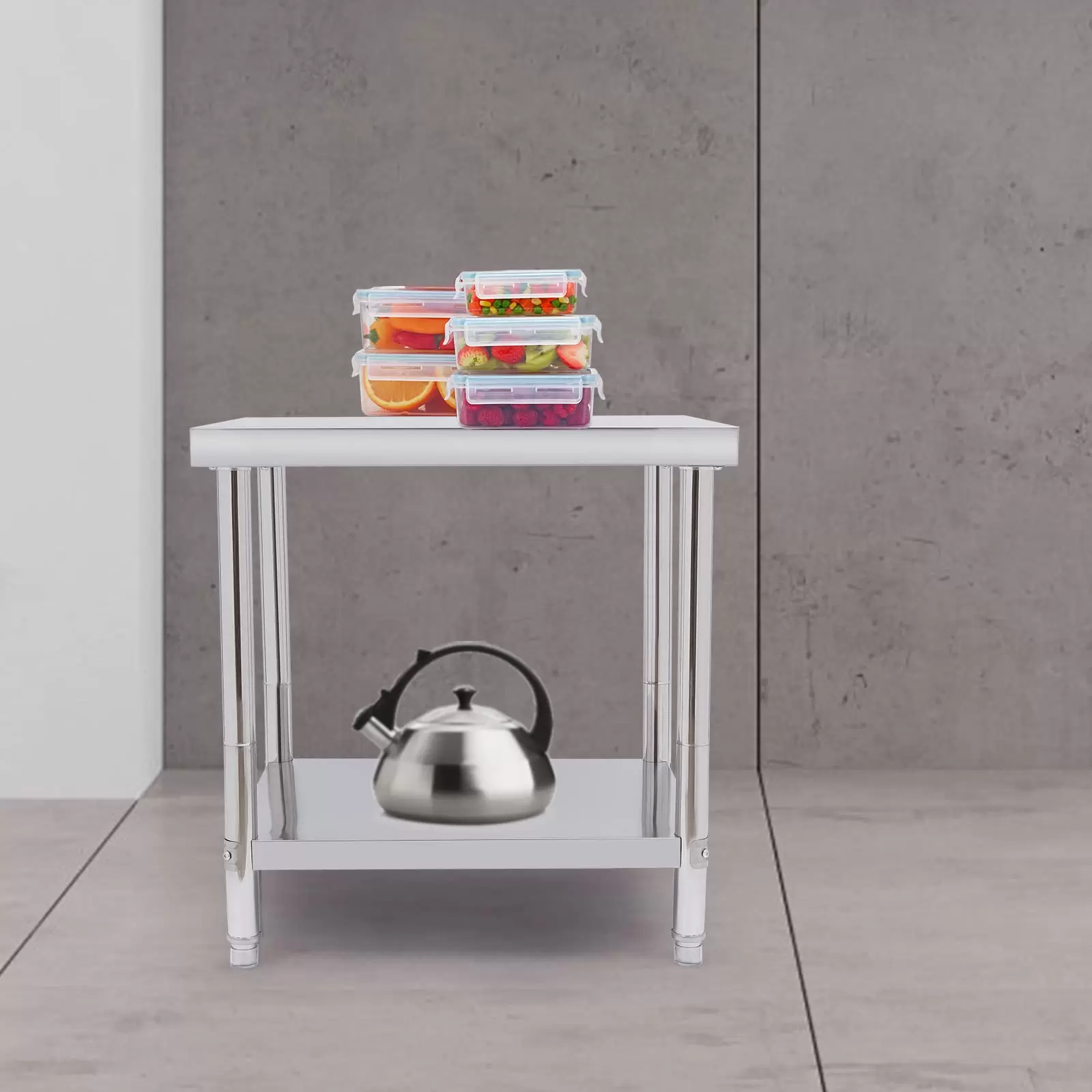 Stainless Steel Table - 400kg - 201 - Commercial Work Table for Kitchen, Bar, Restaurant