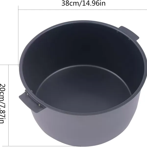 Rice Warmer Commercial Non-stick Inner Pot Efficient Insulation Electric Rice Warmer Stainless Steel19 L/20QT-Large 21.65*21.65*12.60in