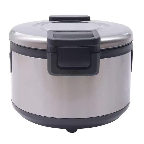 Rice Warmer Commercial Non-stick Inner Pot Efficient Insulation Electric Rice Warmer Stainless Steel19 L/20QT-Large 21.65*21.65*12.60in