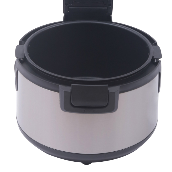 Rice Warmer Commercial Non-stick Inner Pot Efficient Insulation Electric Rice Warmer Stainless Steel19 L/20QT-Large 21.65*21.65*12.60in