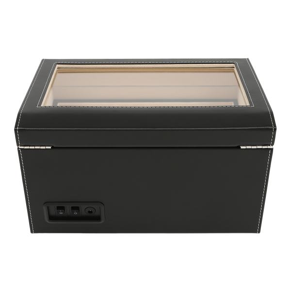Vintage Watch Display Case Large Capacity Watch Box with Power Cord Suitable for Both Personal and Commercial Use 12*9*7 In Black Vintage Watch Display Case Large Capacity Watch Box with Power Cord Suitable for Both Personal and Commercial Use 12*9*7 In Black