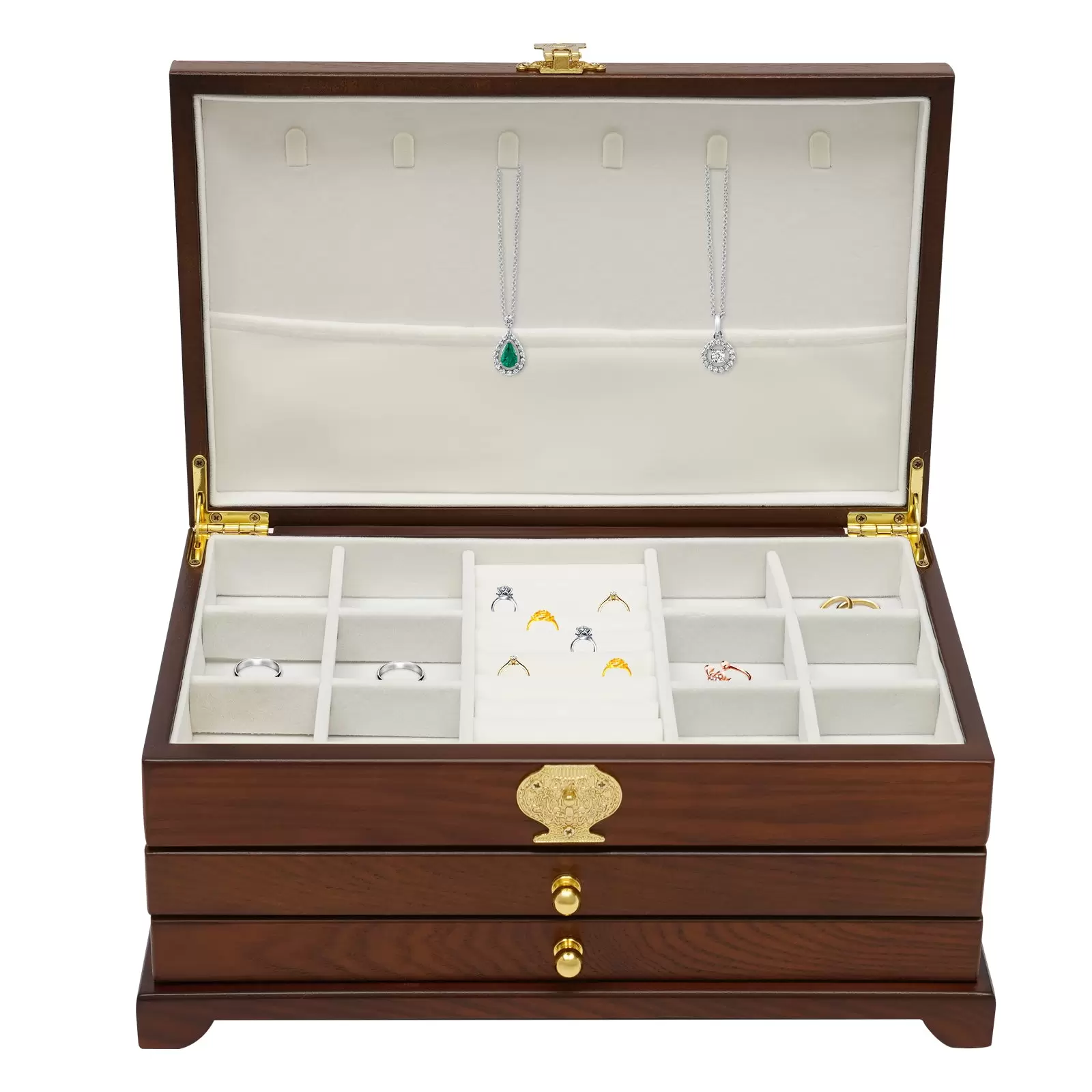 Jewelry Box for Women Jewelry Organizer Box Jewelry Boxes for Storing Earrings Rings Necklace Bracelet 3 Layers Organizer 2 Drawers Cabinet Jewelry Box for Women Jewelry Organizer Box Jewelry Boxes for Storing Earrings Rings Necklace Bracelet 3 Layers Organizer 2 Drawers Cabinet