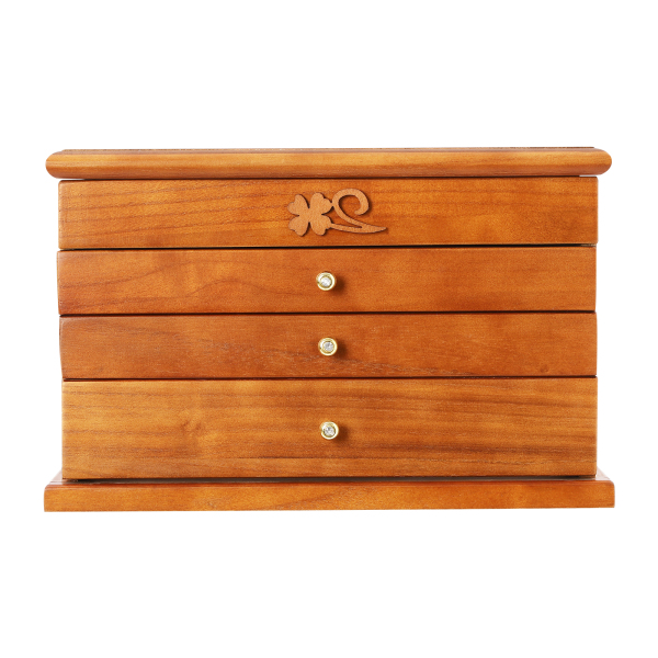 Jewelry Box Desktop Jewelry Cabinet Jewelry Case Placed In The Bedroom Living Room Dressing Room Log 12.2*7.6*7.8in Vintage Hold Your Jewelry