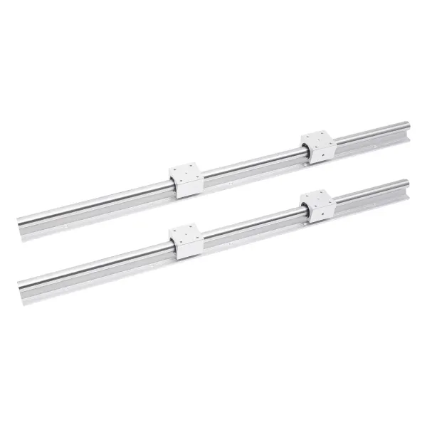 2pcs SBR25 Linear Guide 1000mm G6 Slide Rail High Precision with 4pcs SBR25UU Bearing Blocks for DIY 3D Printers 2pcs SBR25 Linear Guide 1000mm G6 Slide Rail High Precision with 4pcs SBR25UU Bearing Blocks for DIY 3D Printers