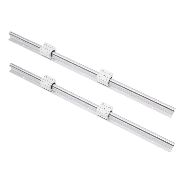 2pcs SBR25 Linear Guide 1000mm G6 Slide Rail High Precision with 4pcs SBR25UU Bearing Blocks for DIY 3D Printers 2pcs SBR25 Linear Guide 1000mm G6 Slide Rail High Precision with 4pcs SBR25UU Bearing Blocks for DIY 3D Printers