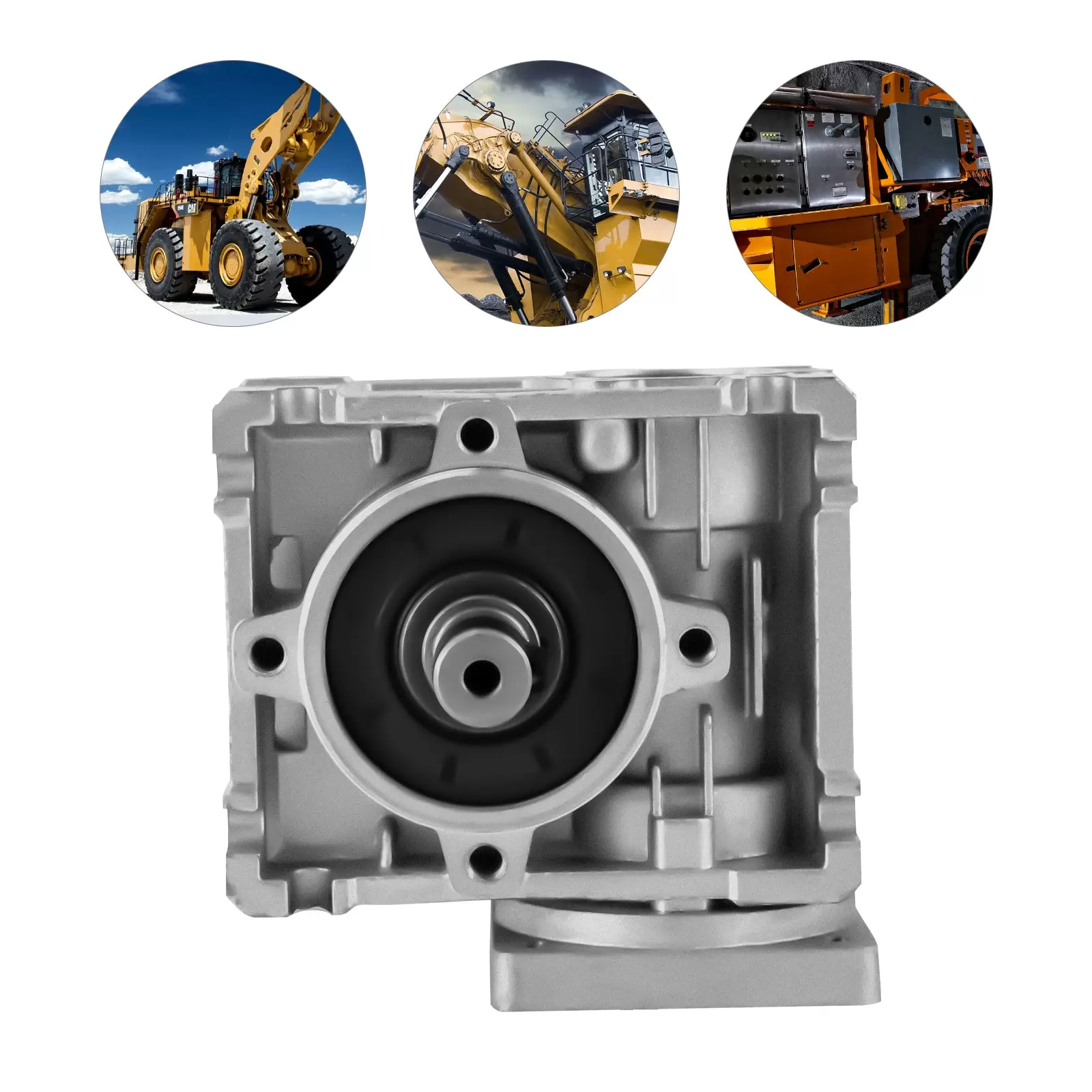 Worm Gear Gearbox NMRV-030 Speed Reducer Ratio 10 :1 for Stepper Motor Worm Gearbox NMRV030 Geared Speed Reducer Worm Gear Gearbox NMRV-030 Speed Reducer Ratio 10 :1 for Stepper Motor Worm Gearbox NMRV030 Geared Speed Reducer