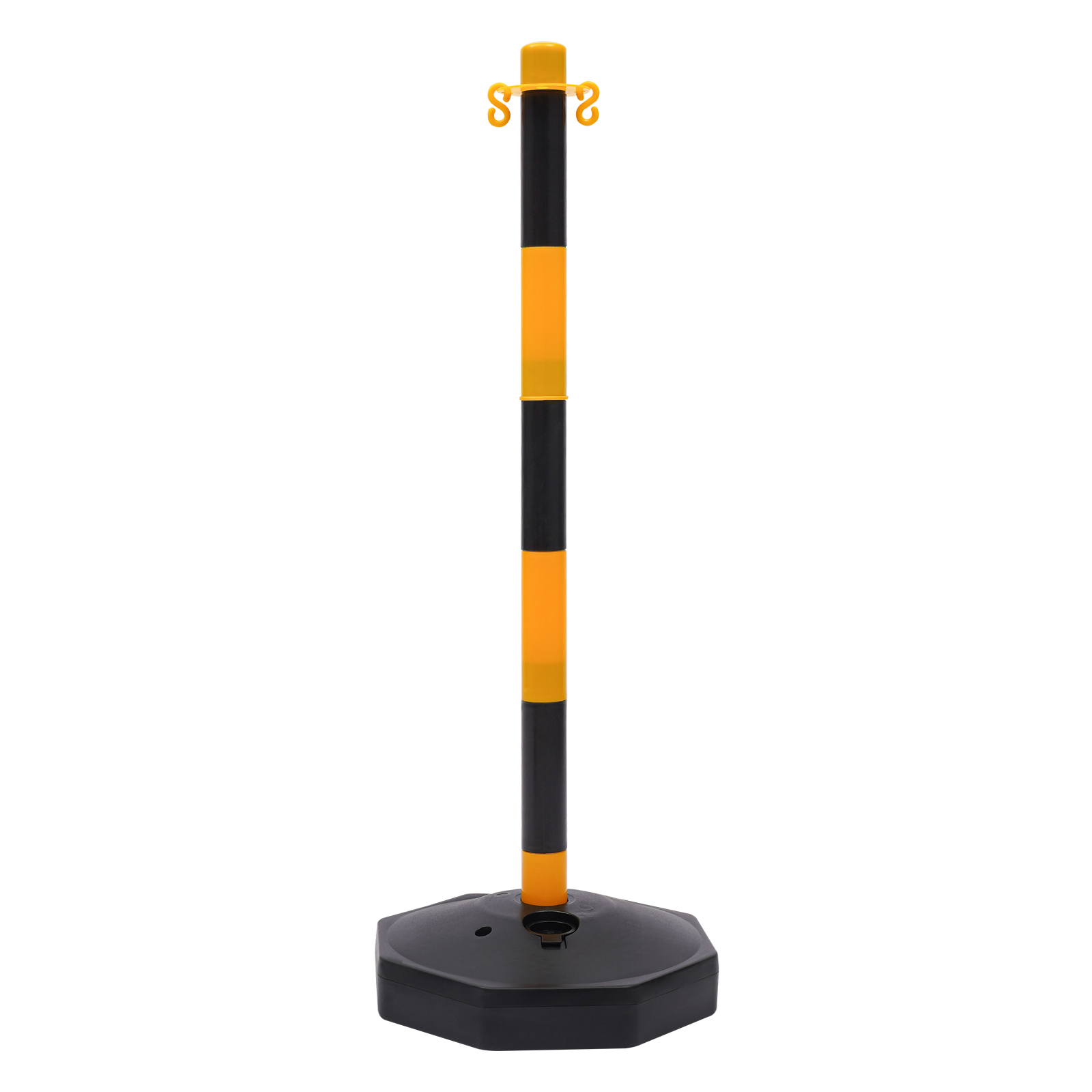 CNCEST 6-Pack Traffic Cones Adjustable Delineator Posts with Fillable Base