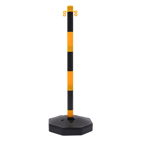 CNCEST 6-Pack Traffic Cones Adjustable Delineator Posts with Fillable Base