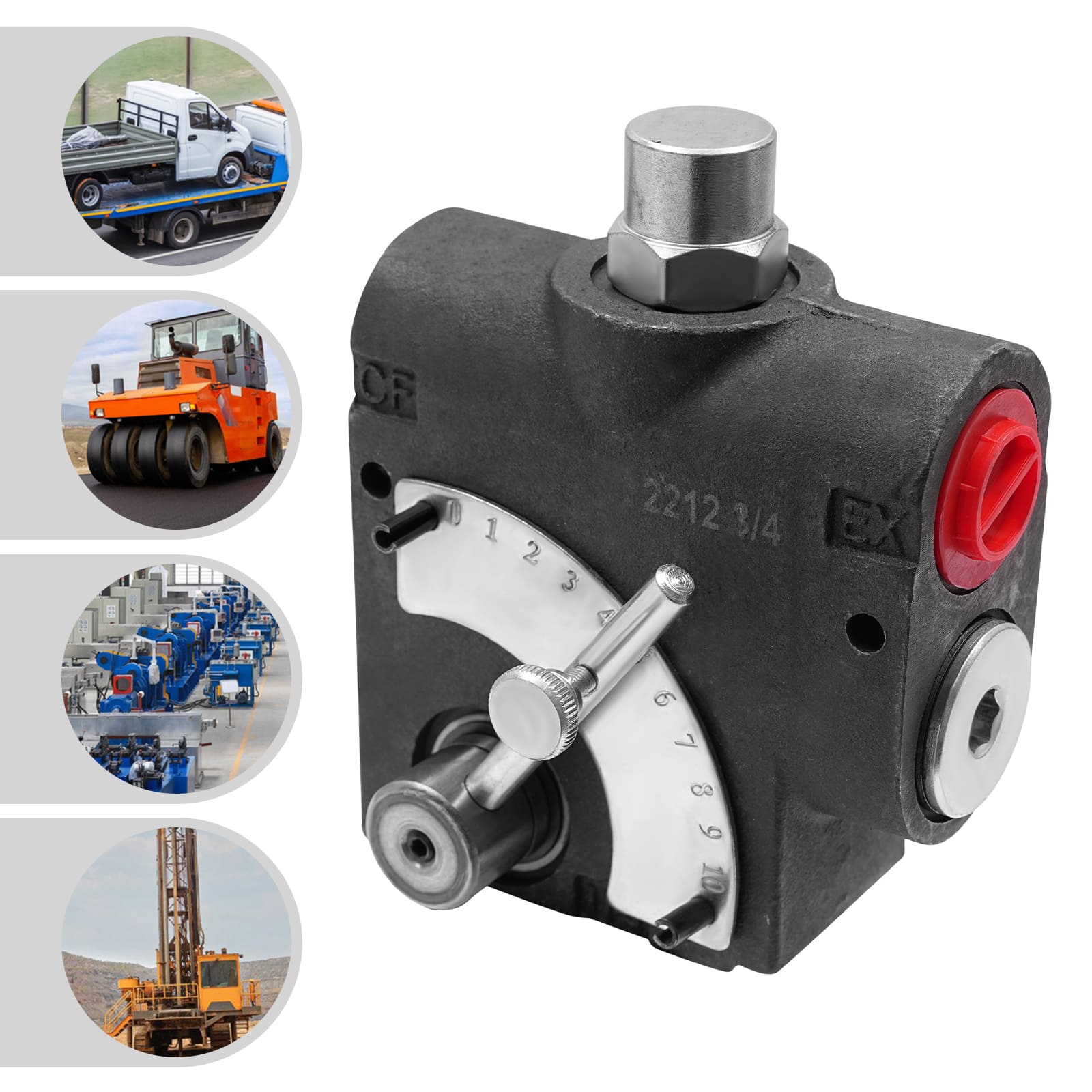 Adjustable variable flow hydraulic control valve, hydraulic distributor, hydraulic actuated valve Adjustable variable flow hydraulic control valve, hydraulic distributor, hydraulic actuated valve