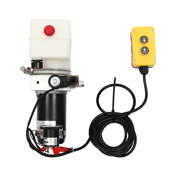Hydraulic Pump for Dump Trailer Hydraulic Power Unit 12V Single Acting Dump Truck Hydraulic Pump Suitable for Dump Trailers Fixed Lifting Platforms