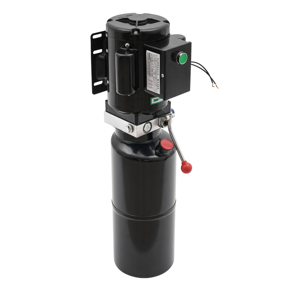 Electric Hydraulic Pump Hydraulic Device Hydraulic Pump  with a 2.2KW Motor and 10.6Qt Oil Tank One-key Switch Red Dust-proof Cap for Power Up & Gravity Down