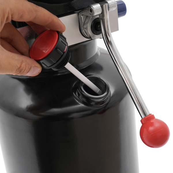 Electric Hydraulic Pump Hydraulic Device Hydraulic Pump  with a 2.2KW Motor and 10.6Qt Oil Tank One-key Switch Red Dust-proof Cap for Power Up & Gravity Down