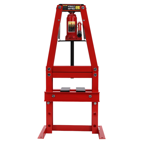 15.75*12.6*29.33in Hydraulic Press 6T Hydraulic Shop Press Hydraulic Press with Plates 6 Tons Type A Hydraulic Press Suitable for General Work