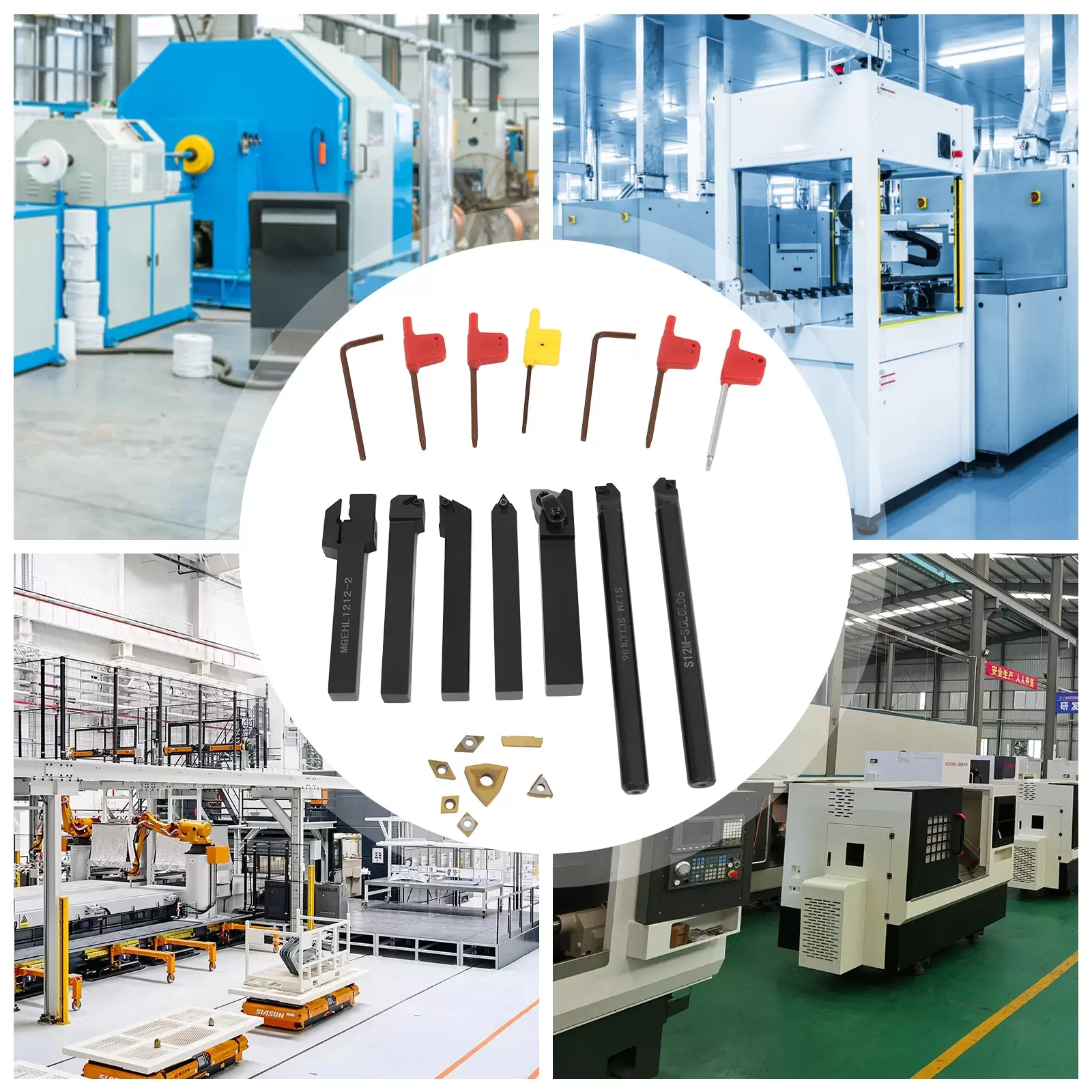 Indexable Lathe Turning Tool, 7pcs Turning Tool Set, Metal Lathe Tool Holder Indexable Lathe Turning Tool, 7pcs Turning Tool Set, Metal Lathe Tool Holder