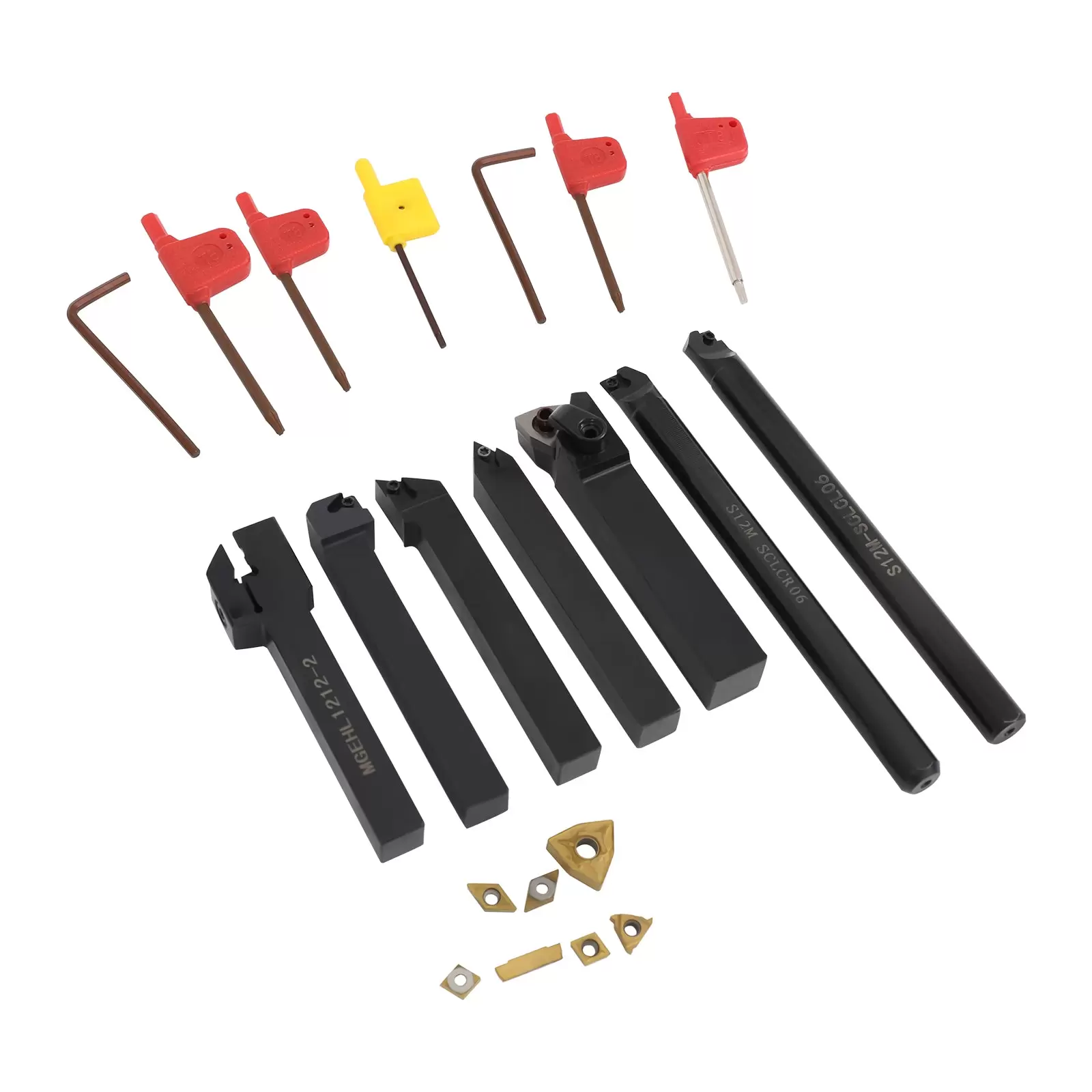 Indexable Lathe Turning Tool, 7pcs Turning Tool Set, Metal Lathe Tool Holder