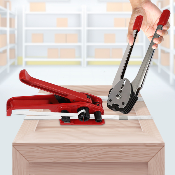 Manual Strapping Kit Including Seal Tensioner Strapping Clips for Tensioner PP Packaging Strapping Packing Machine Kit For Warehouse Packages