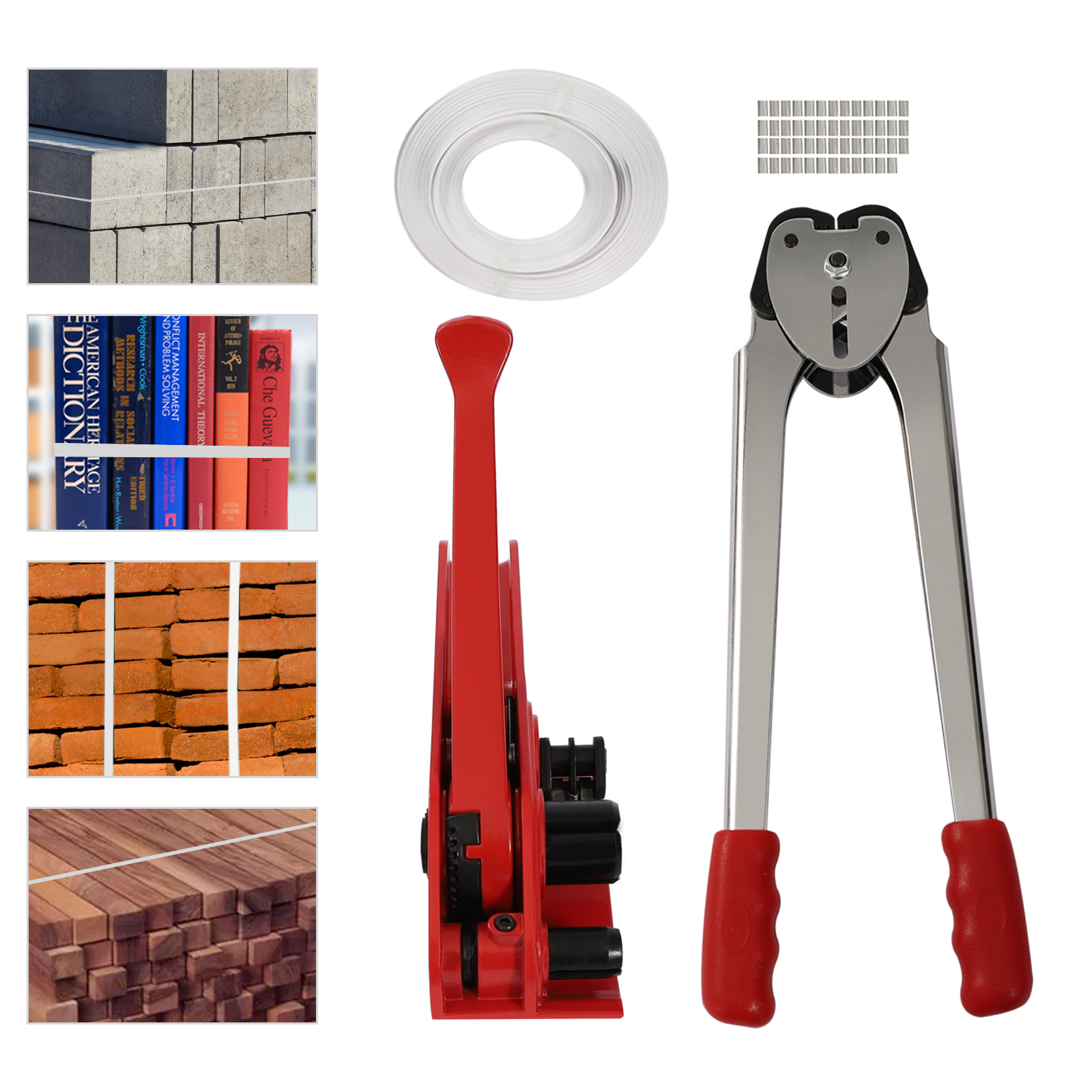 Manual Strapping Kit Including Seal Tensioner Strapping Clips for Tensioner PP Packaging Strapping Packing Machine Kit For Warehouse Packages Manual Strapping Kit Including Seal Tensioner Strapping Clips for Tensioner PP Packaging Strapping Packing Machine Kit For Warehouse Packages