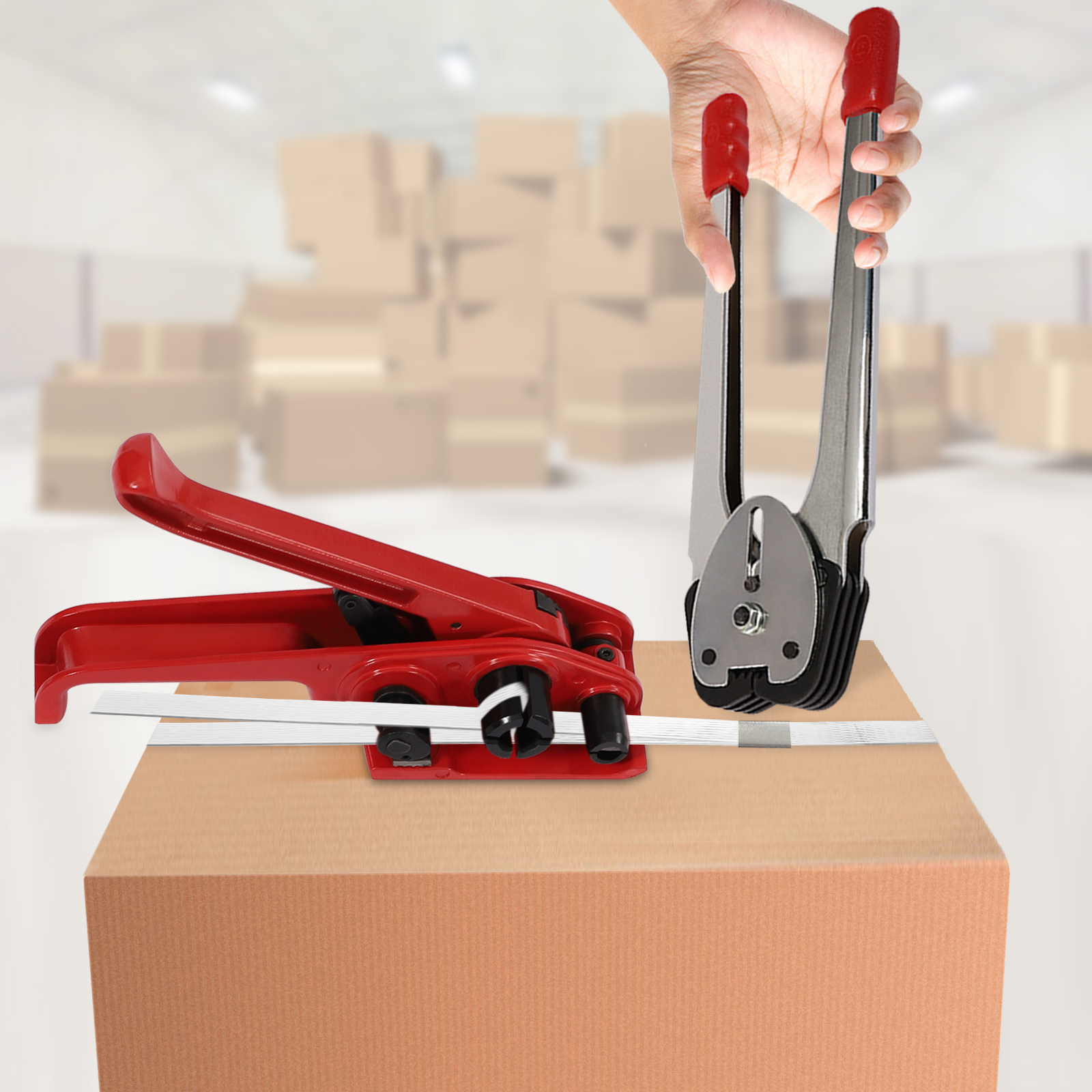 Manual Strapping Kit Including Seal Tensioner Strapping Clips for Tensioner PP Packaging Strapping Packing Machine Kit For Warehouse Packages Manual Strapping Kit Including Seal Tensioner Strapping Clips for Tensioner PP Packaging Strapping Packing Machine Kit For Warehouse Packages