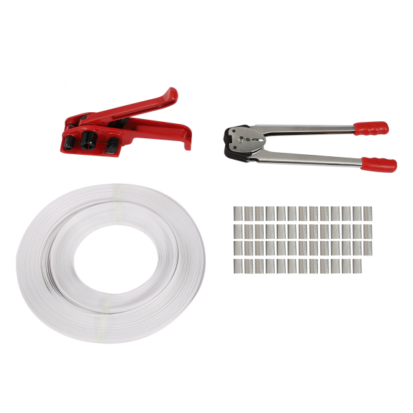 Manual Strapping Kit Including Seal Tensioner Strapping Clips for Tensioner PP Packaging Strapping Packing Machine Kit For Warehouse Packages