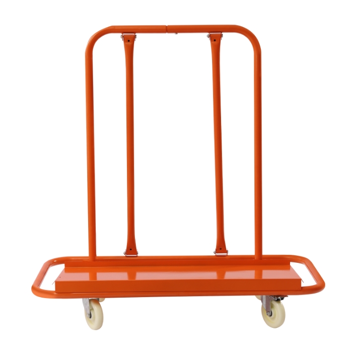 Drywall Cart 1600LBS Load Capacity Drywall Cart Dolly Handling Sheetrock Sheet Panel Service Cart Heavy Duty Casters Orange 1600 Lbs