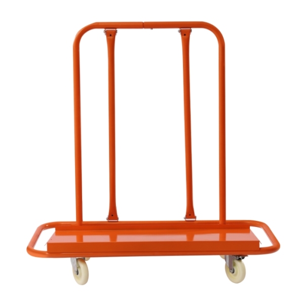 Drywall Cart 1600LBS Load Capacity Drywall Cart Dolly Handling Sheetrock Sheet Panel Service Cart Heavy Duty Casters Orange 1600 Lbs