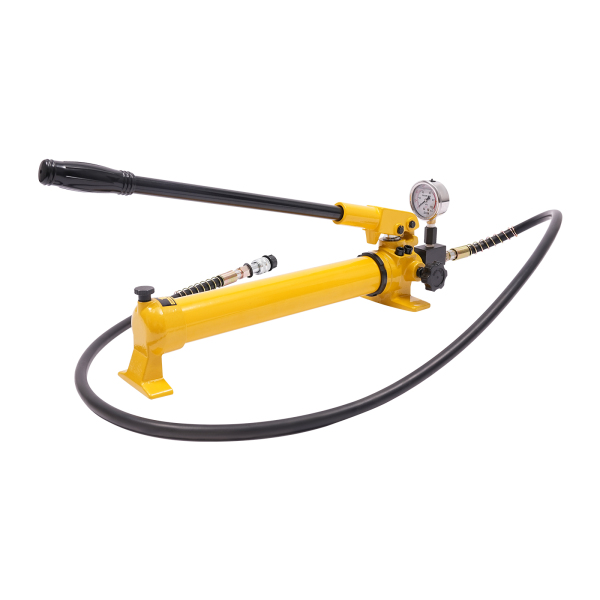 Manual Hydraulic Hand Pump Hydraulic Hand Pump Manual Hydraulic Pump with Pressure Gauge Long Non-slip Handle High-pressure Oil Pipe Large Oil Storage