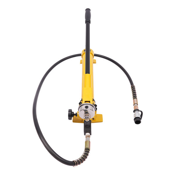 Manual Hydraulic Hand Pump Hydraulic Hand Pump Manual Hydraulic Pump with Pressure Gauge Long Non-slip Handle High-pressure Oil Pipe Large Oil Storage