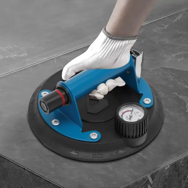 Concave Vacuum Suction Cup for Granite and Glass Lifting Glass Suction Cup with Handle and Pump, 240lbs Load Capacity